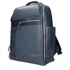 Piquadro Blue Leather Backpacks
