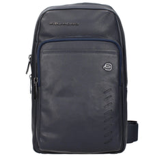 Piquadro Blue Leather Crossbody Bags
