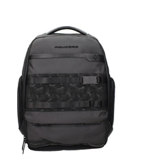 Piquadro Gray Fabric Backpacks