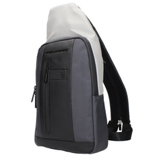 Piquadro Gray Fabric Backpacks