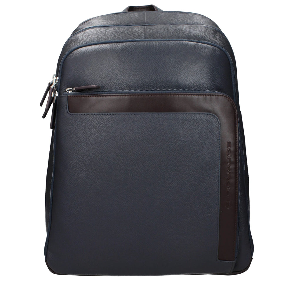 Piquadro Gray Leather Backpack