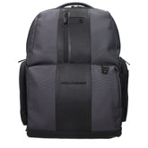 Piquadro Gray Nylon Backpacks