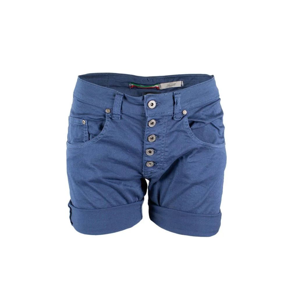 Please Blue Cotton Short - XS - Short Trousers
