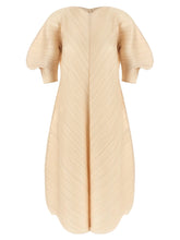 PLEATS PLEASE ISSEY MIYAKE Beige Polyester Midi Dress - 3