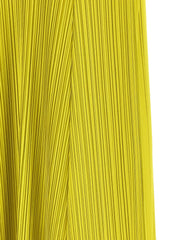 PLEATS PLEASE ISSEY MIYAKE Bicolor Polyester Midi Dress - 5