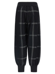 PLEATS PLEASE ISSEY MIYAKE Black Polyester Casual Pants - One Size