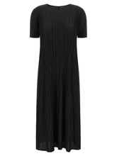 PLEATS PLEASE ISSEY MIYAKE Rochie midi neagră din poliester - 5