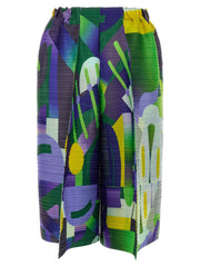 PLEATS PLEASE ISSEY MIYAKE Multicolor Polyester Casual Pants - 5