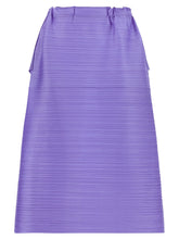 PLEATS PLEASE ISSEY MIYAKE Purple Polyester Midi Skirt - 5