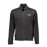 Plein Sport Black Cotton Men Sweater with Central Pockets and Zip - XL