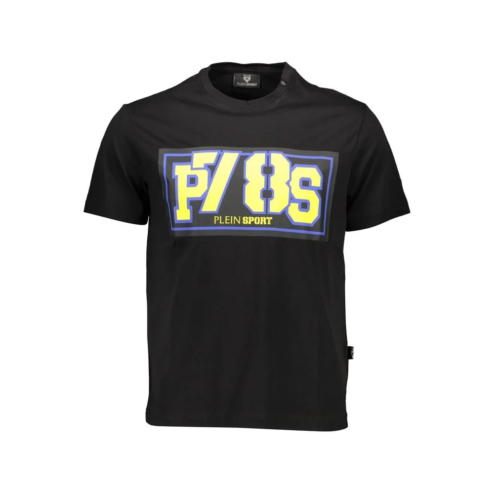 Plein Sport Black Cotton Men T-Shirt - T-Shirts