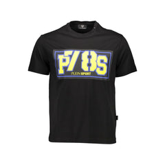 Plein Sport Black Cotton Men T-Shirt - T-Shirts