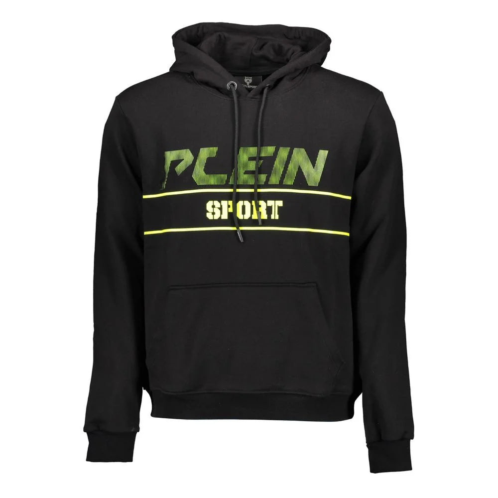 Plein Sport Black Cotton Men’s Sweater - XL - Hoodies