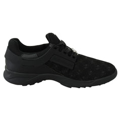 Plein Sport Black Polyester Sneaker - EU38/US8 - Sneakers