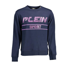 Plein Sport Blue Cotton Men Sweater - Sweatshirts