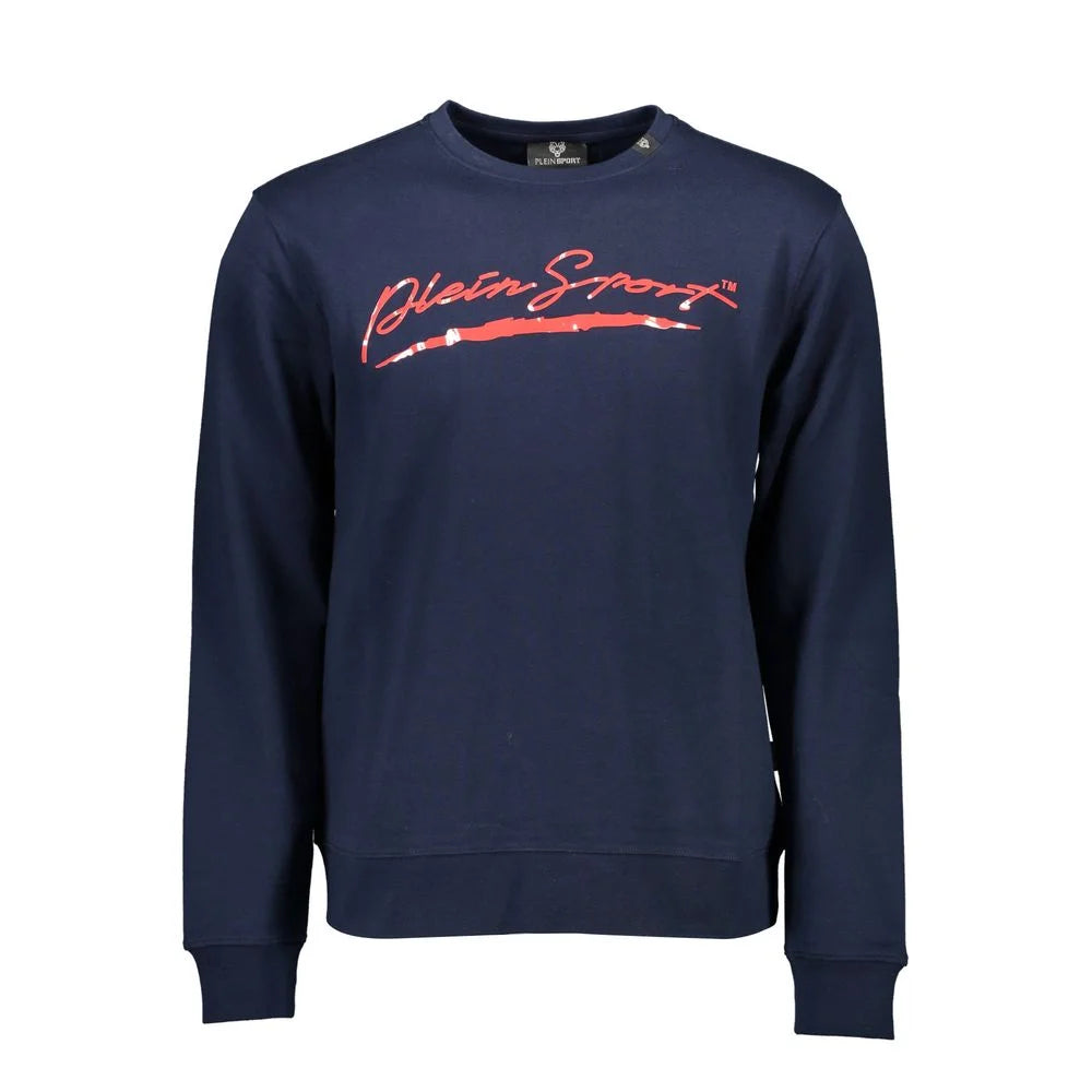 Plein Sport Blue Cotton Men Sweater - Sweatshirts