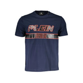 Plein Sport Blue Cotton Men T-Shirt - T-Shirts