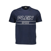 Plein Sport Blue Cotton Men T-Shirt - T-Shirts