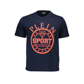 Plein Sport Blue Cotton Men T-Shirt - T-Shirts