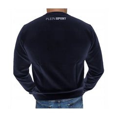 Plein Sport Blue Cotton Sweater - XXL - Sweatshirts