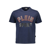 Plein Sport Blue Cotton T-Shirt - T-Shirts