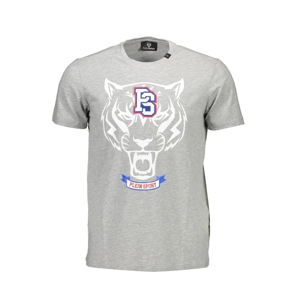 Plein Sport Brown Cotton Men T-Shirt - T-Shirts