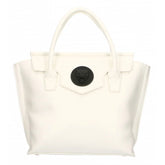 Plein Sport Elegant White Handbag With Magnetic Closure - Handbags