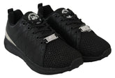 Plein Sport Exquisite Black Runner Gisella Sports Sneakers - 36 - Athletic Shoes