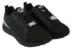 Plein Sport Exquisite Black Runner Gisella Sports Sneakers - 36 - Athletic Shoes