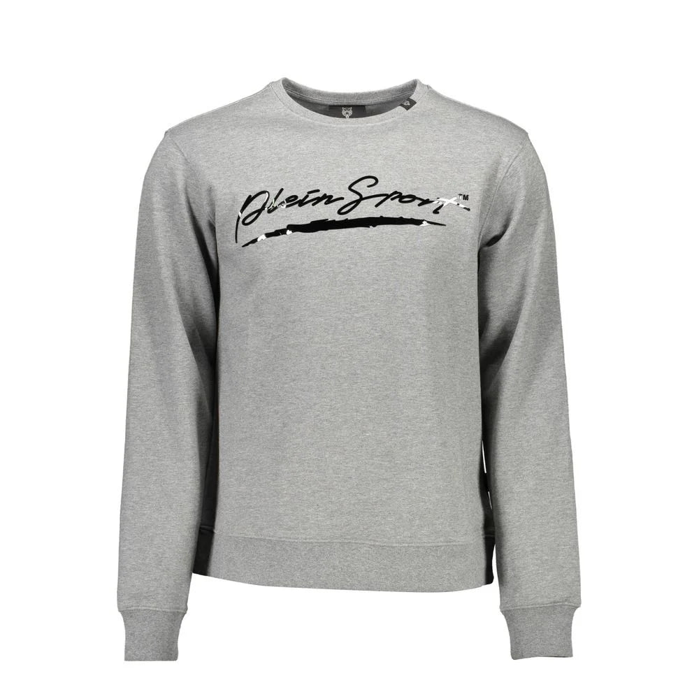 Plein Sport Gray Cotton Men Sweater - Sweatshirts