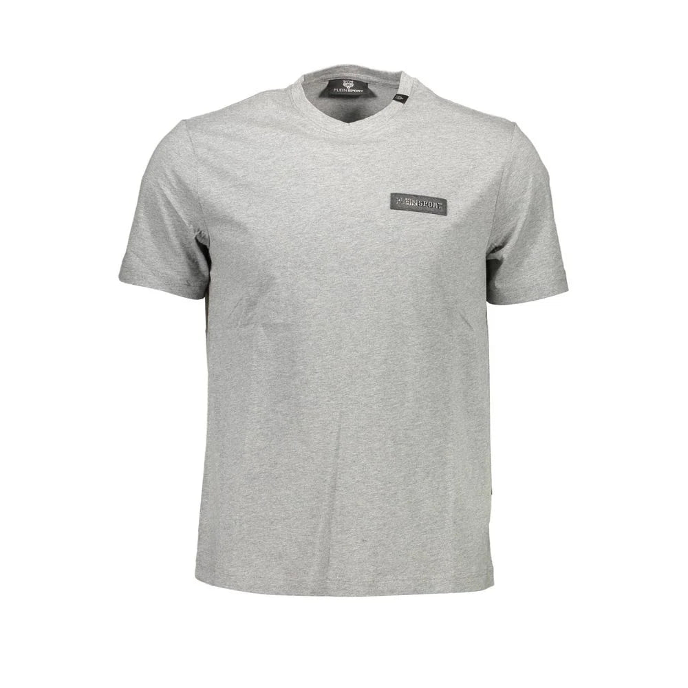 Plein Sport Gray Cotton Men T-Shirt - T-Shirts