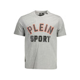 Plein Sport Gray Cotton Men T-Shirt - T-Shirts