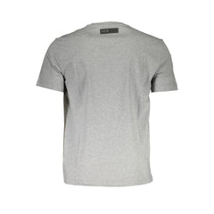Plein Sport Gray Cotton Men T-Shirt - T-Shirts