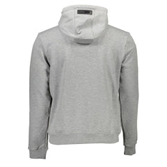Plein Sport Gray Cotton Men’s Hooded Sweater - Hoodies