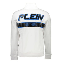 Plein Sport White Cotton Men Sweater - XL