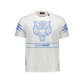 Plein Sport White Cotton Men T-Shirt - T-Shirts