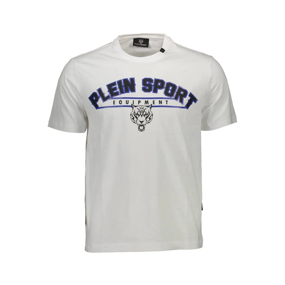 Plein Sport White Cotton Men T-Shirt - XXL - T-Shirts