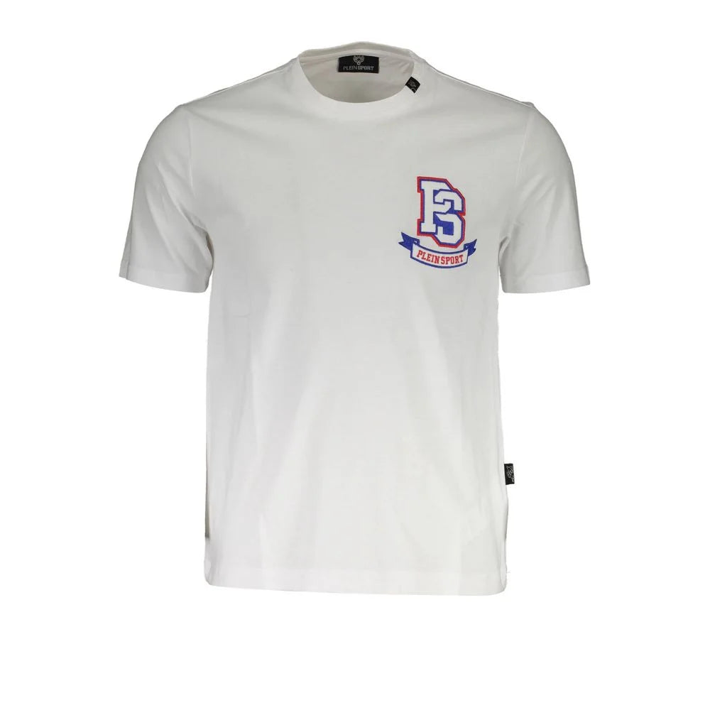 Plein Sport White Cotton T-Shirt - XL