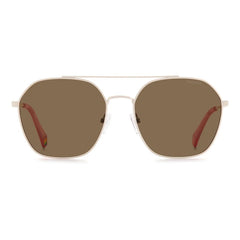 Polaroid Beige Stainless Steel Sunglasses - Sunglasses
