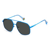 Polaroid Blue Stainless Steel Sunglasses - Sunglasses