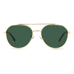 Polaroid Gold Stainless Steel Sunglasses