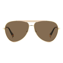 Polaroid Gold Stainless Steel Sunglasses - Sunglasses