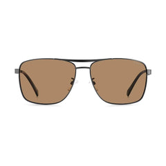 Polaroid Gray Stainless Steel Sunglasses