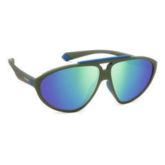 Polaroid Green Rubber Sunglasses - Sunglasses