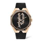 Police Black Leather Watch