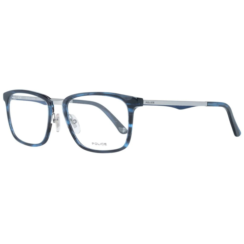 Police Blue Men Glasses Frame - Eyeglasses
