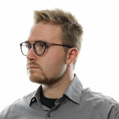 Police Blue Men Glasses Frame - Eyeglasses