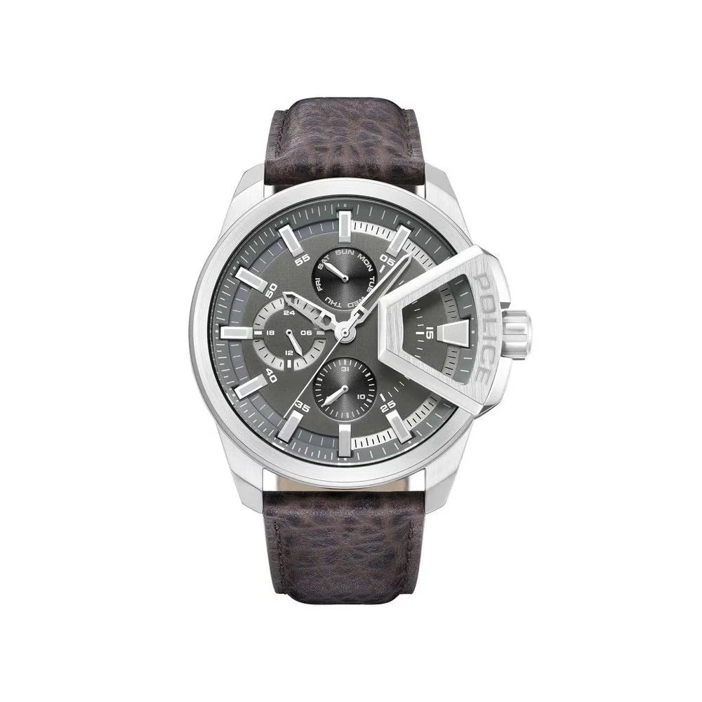 Police Brown Leather Watch