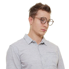 Police Brown Men Glasses Frame - Eyeglasses