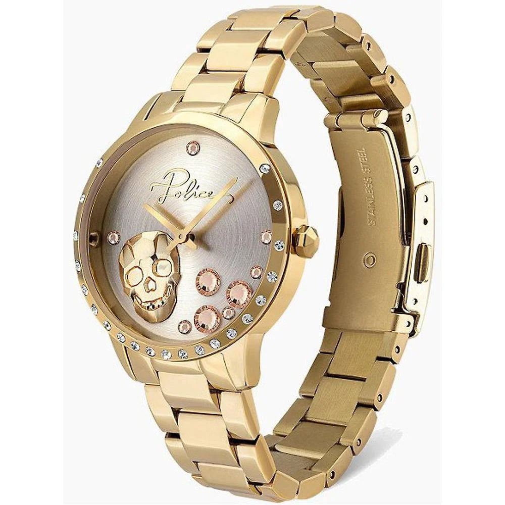 Police Gold Stainless Steel Watch - Watches